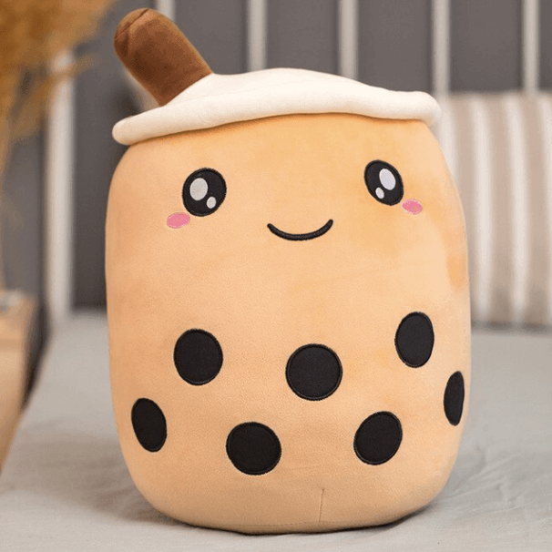 Kuscheliges Bubble Tea Kuscheltier, perfektes Geschenk für Kinder & Erwachsene zum Knuddeln.