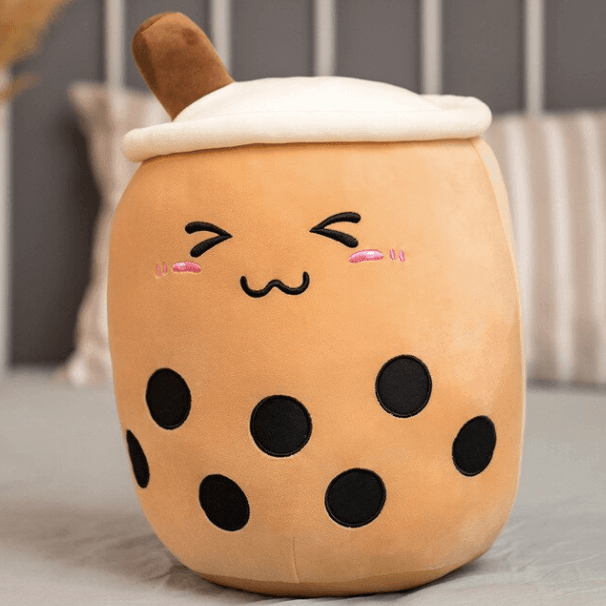 Weiche Bubble Tea Plüschfigur, ein süßer Kuschelfreund und trendige Deko für jeden Raum.