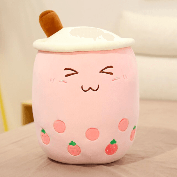Originelles Bubble Tea Plüschtier als Geschenkidee, weich und niedlich für Kinder & Erwachsene.