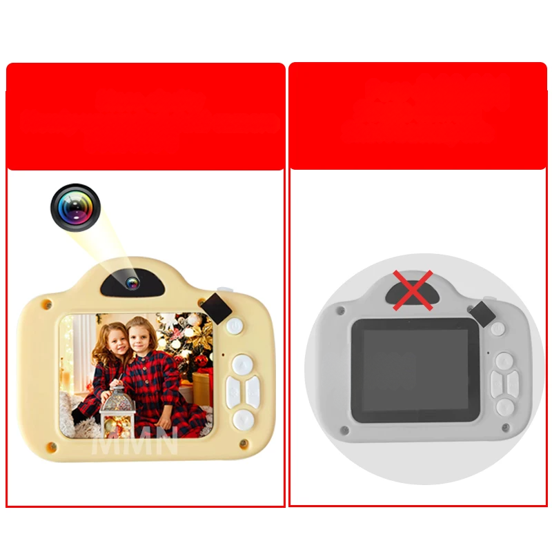 Kinder Fotoapparat mit 1080p Videoaufnahmen & hellem Farbdisplay. Einfache Bedienung für junge Entdecker.