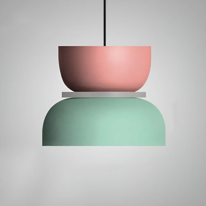 Dekorative bunte Macaron Deckenleuchte, LED-Technik, schafft stilvolle Akzente.