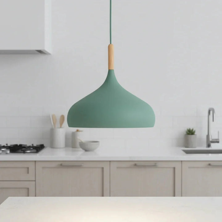 Bunte nordische Pendelleuchte, minimalistisches Design, moderne Hängelampe aus Metall für Wohnzimmer, Küche, Esszimmer.