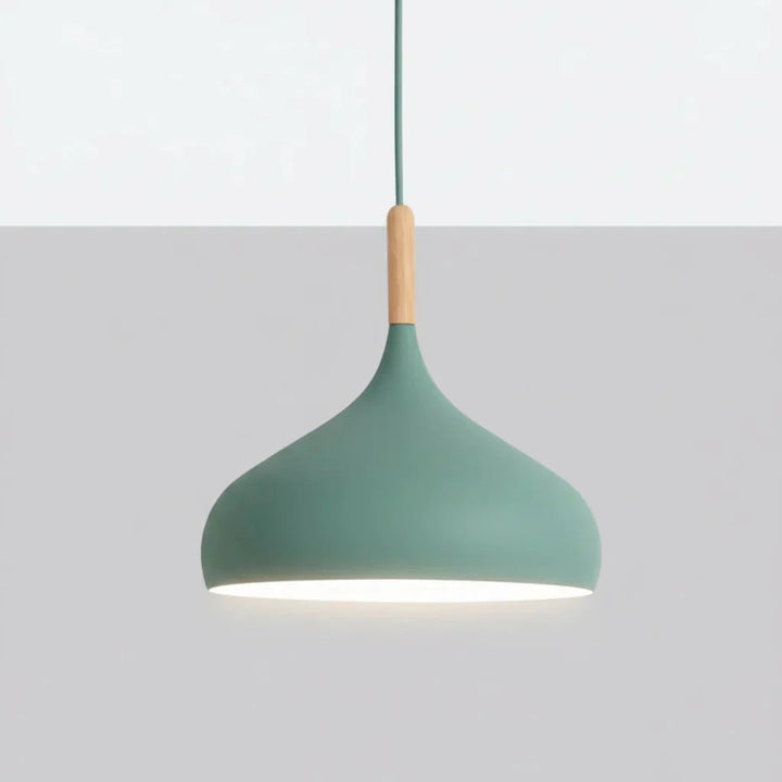 Exklusive nordische Pendelleuchte, bunt. Moderne Designlampe aus Metall, minimalistisch für Wohnzimmer & Esszimmer.