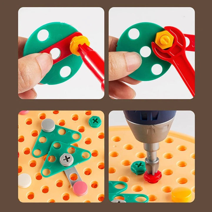 Kreativer Werkzeugkasten für Kinder. Hochwertiges Spielzeugset für Rollenspiele & Lernspaß. Geschenkidee.