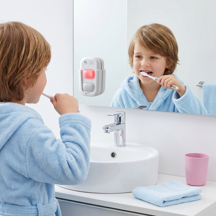 Bunter Kinder LED Timer für Hände & Zähne. Spielerisches Lernspielzeug hilft Kindern bei Hygiene und Routine.