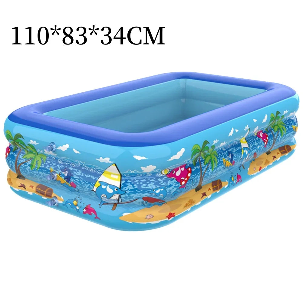 Vielseitiges Wasserspielzeug: aufblasbares Planschbecken für Kinder mit farbenfrohen Designs, perfekt für Sommer & Outdoor.