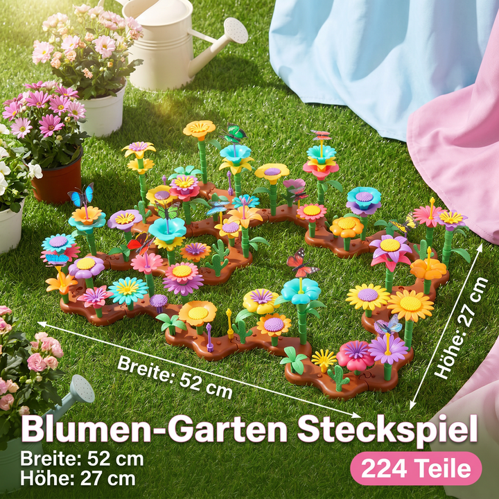 Geschenk Kinder: Hochwertiges Blumen-Steckspiel, ideal für Kleinkinder zur spielerischen Entwicklung.