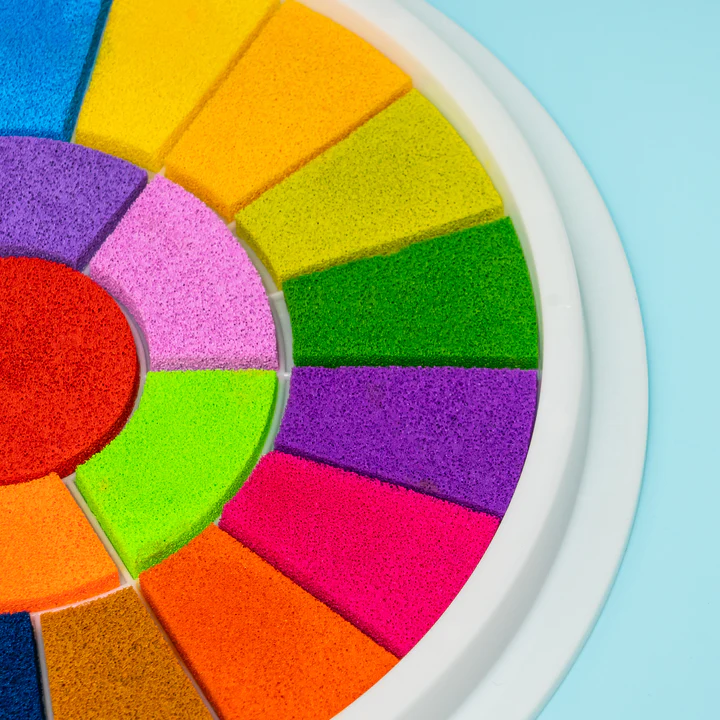 Pädagogisches Fingerfarben-Set für Kinder, fördert Feinmotorik & Kreativität beim Malen; ideal für Kleinkinder.