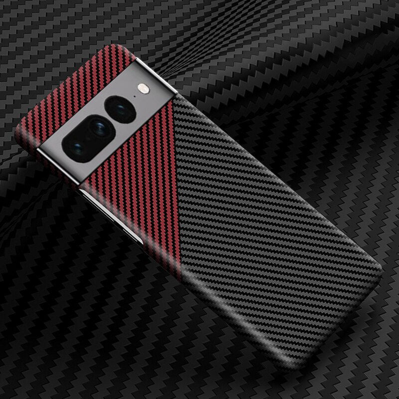 Kratzfeste Carbon Handyhülle für Google Pixel 7A, schlankes Design & zuverlässiger Volls-Schutz.