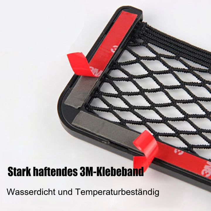 Ordnung im Auto mit CarPocket Pro Netztasche. Selbstklebend & flexibel für alle gängigen Fahrzeugtypen.