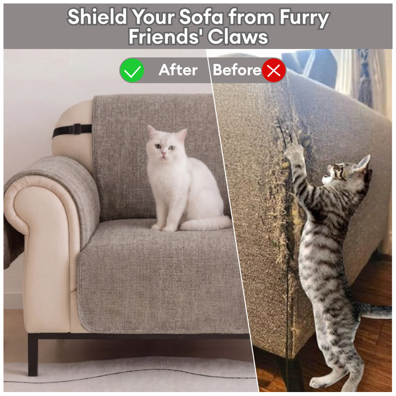 Wasserabweisender Couchbezug aus Chenille, ideal als Haustierschutz & Deko für Ihr Sofa.