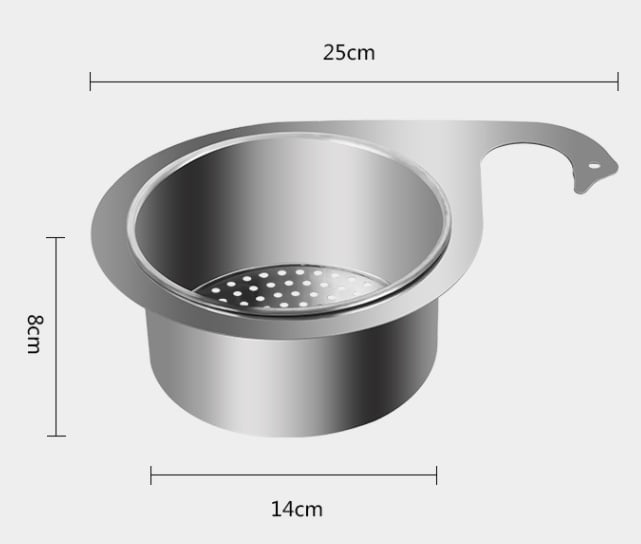 Innovatives CleanSwan™ Abflusssieb verhindert Gerüche und Verstopfungen; die perfekte Küchenhilfe für ein frisches Spülbecken.