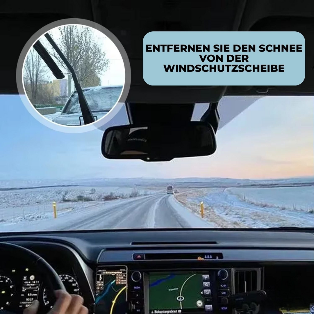 Wassertropfen perlen perfekt von der Autoscheibe ab dank ClearDrive Scheibenversiegelung für bessere Sicht.