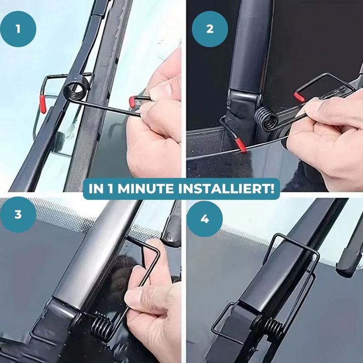 Modernes Auto mit ClearDrive Scheibenversiegelung, die für eine makellose, klare Windschutzscheibe sorgt.