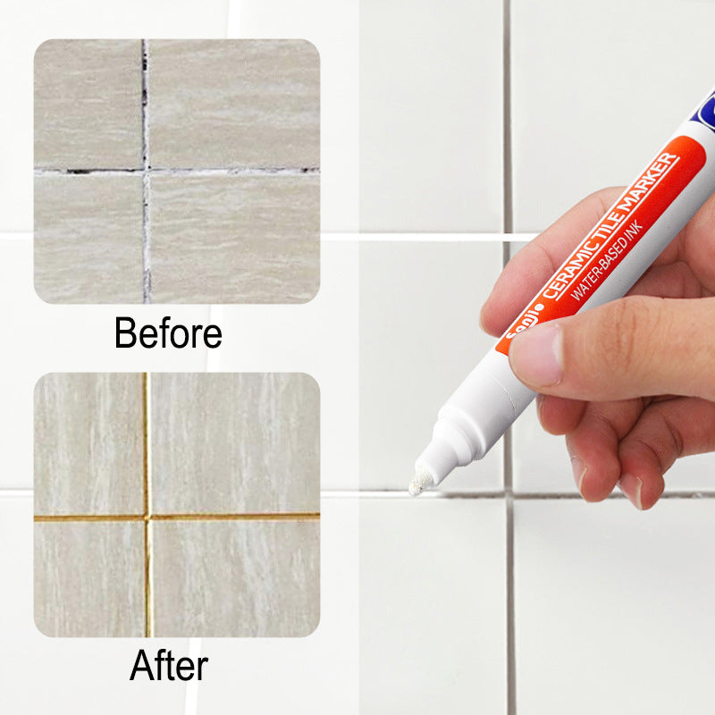 Der Fliesenmarker bringt alte Fliesenfugen wieder zum Strahlen und sorgt für Hygiene.