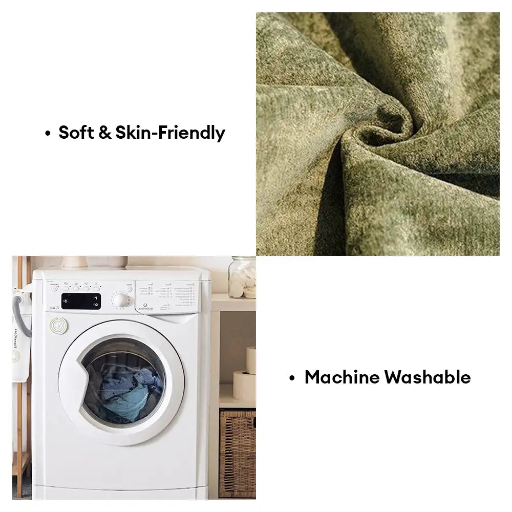 Maschinenwaschbarer Sesselbezug aus Cloud-Fleece, pflegeleicht und langlebiger Möbelschutz.