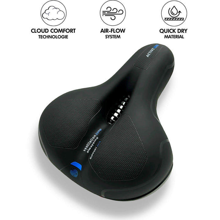 CloudComfort Pro: D. ultimative ergonomische Fahrradsattel m. Memoryschaum f. Druckentlastung.