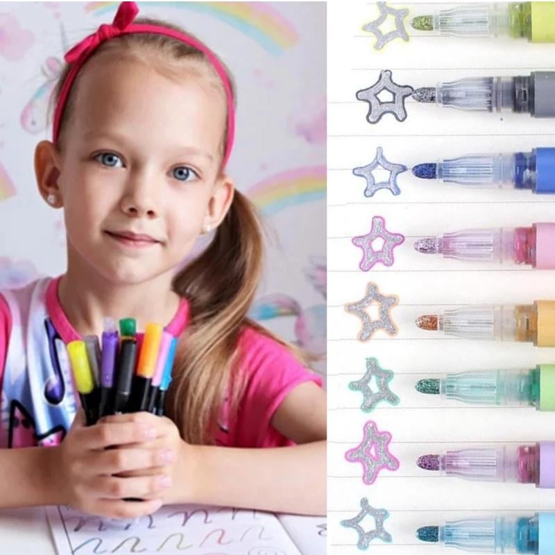 ColorSpark Duo Kreativstifte Set für magische Metallic-Effekte auf Papier, Glas und Kunststoff.
