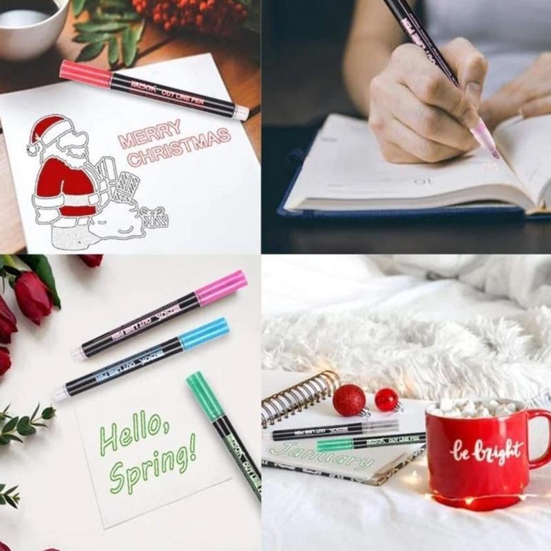 Ungiftige ColorSpark Duo Metallic-Kreativstifte für Kinder; ideal für Basteln, Malen und DIY-Projekte.