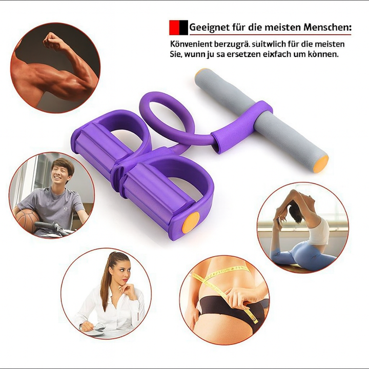 Person nutzt CoreFlex Trainer für intensive Bauchmuskelübungen. Effektives Heimtraining für Fitness & straffen Bauch.