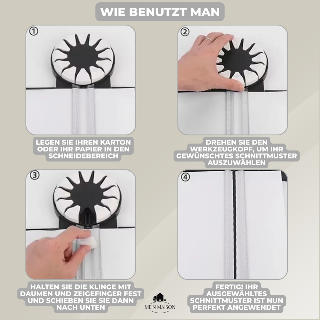 Kompaktes CraftEdge Schneidewerkzeug für kreatives Papierbasteln, ideal für Bastler & DIY-Projekte.