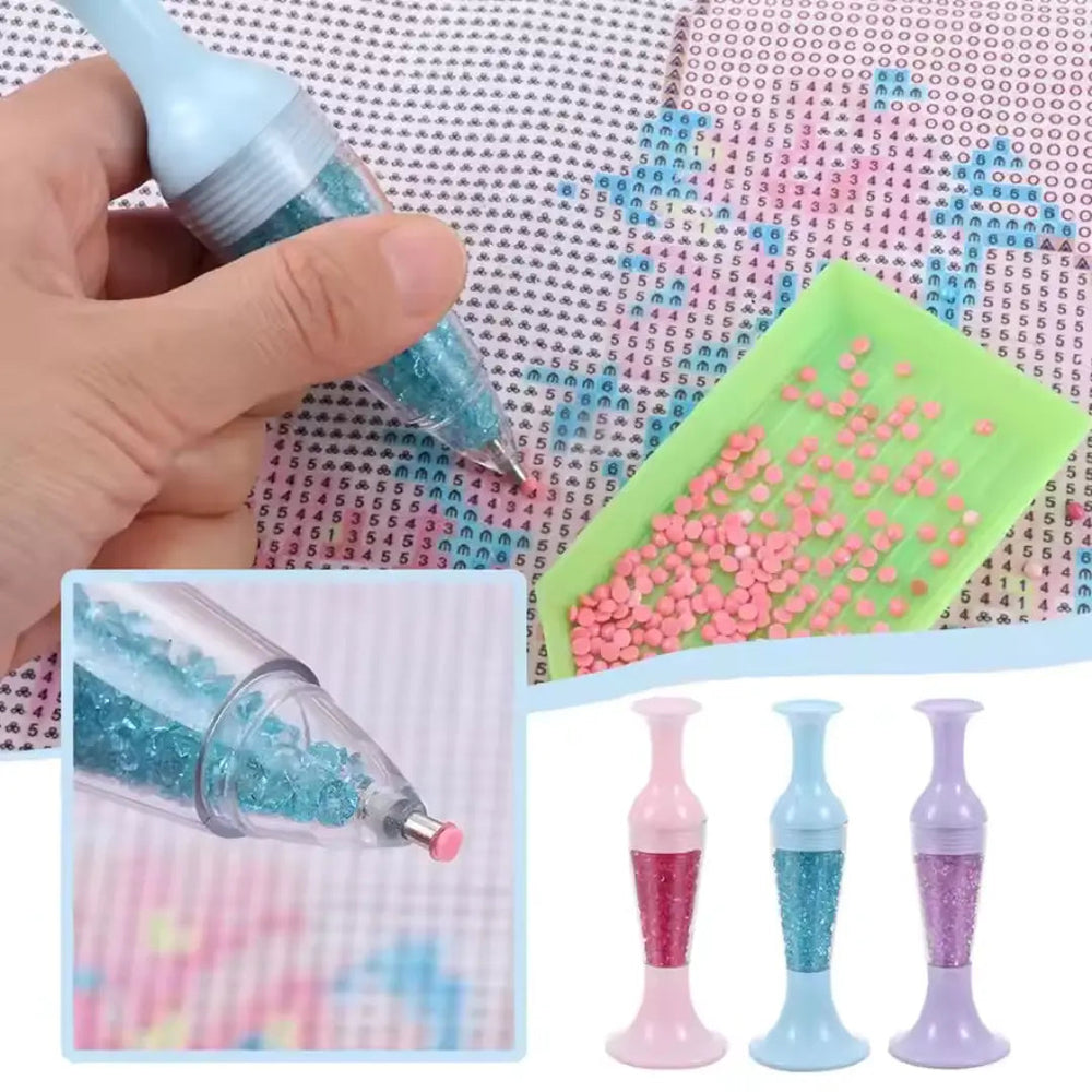 Hochpräziser CrystalPen Applikator für Strass, Perlen und filigrane Nailart; perfekt für kreatives Handwerk.