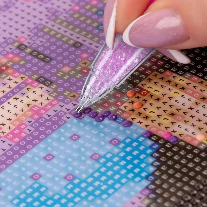 Vielseitiger CrystalPen Strass-Applikator für Nageldesign, Schmuck & Basteln; für exaktes Platzieren.