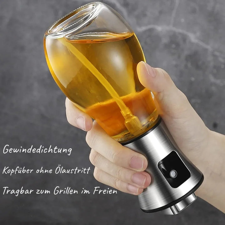 Vielseitiger Ölzerstäuber 200ml für gesundes Kochen, Backen, Grillen und Salatzubereitung mit feinem Nebel.