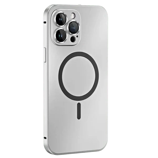Dünne iPhone Metall Hülle mit MagSafe. Robuster Schutz & stilvolles Design für Ihr Smartphone.