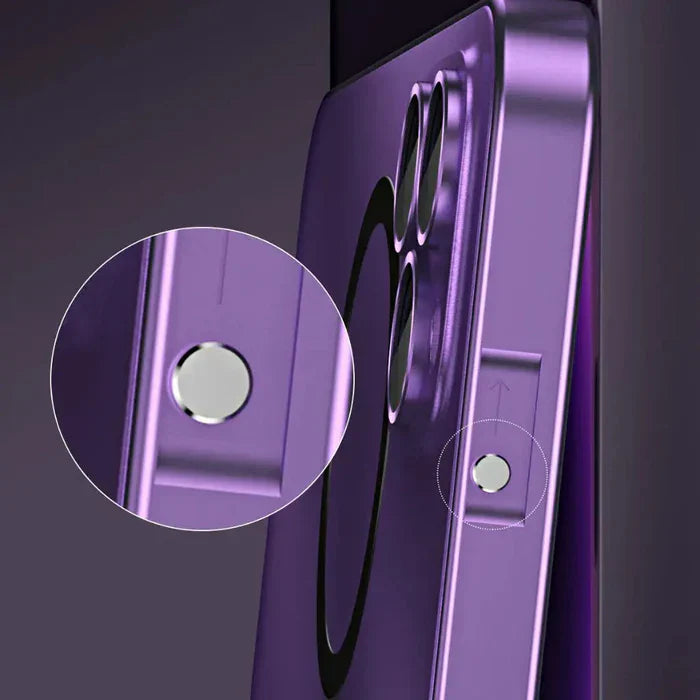 Dünne & robuste Metall Handyhülle für iPhone mit MagSafe. Perfekter Begleiter für den Alltag.