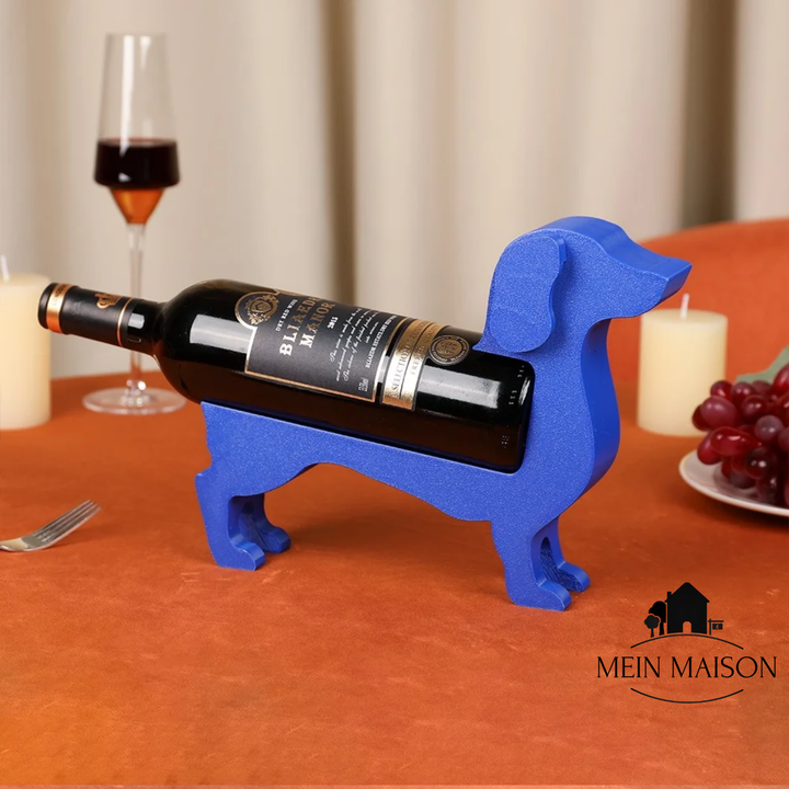 Dackel Weinhalter, perfekte Geschenkidee für Hundeliebhaber & Weinfreunde. Einzigartige Dekoration.
