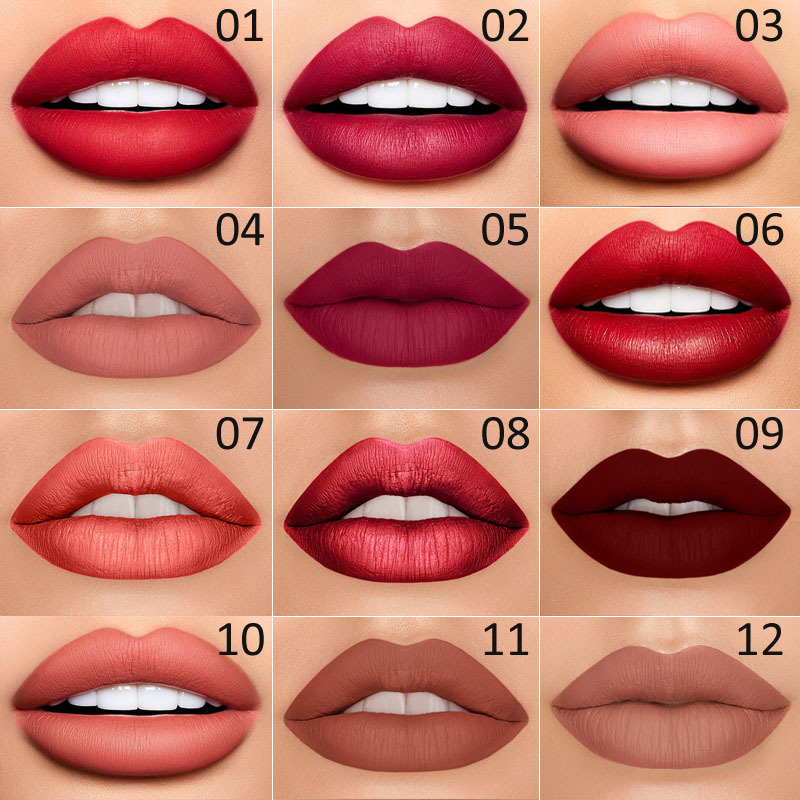 Geschmeidiger, matter 2-in-1 Lippenstift & Konturenstift für präzise, langanhaltende Lippenkontur. Wasserfestes Makeup.