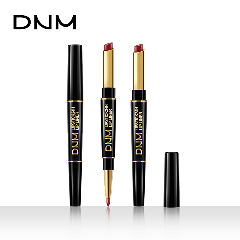 Praktischer 2-in-1 Lippenstift & Konturenstift für Damen. Matt, wasserfest und langanhaltend für makellose Lippen.