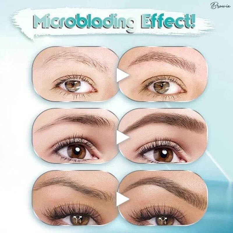 Schöner Microblading Augenbrauenstift, 3D-Effekt, wasserdicht, für natürliche & präzise Brauen.