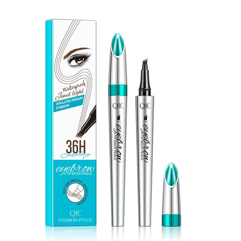 Präziser 3D-Augenbrauenstift für Damen, wasserdicht, wischfest für natürliche Haarstrich-Optik.