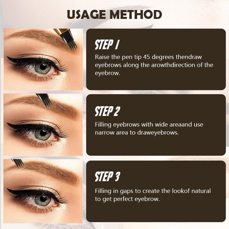 Wasserfester 4-Spitzen Augenbrauenstift für definierte & langanhaltende Brauen-Looks.