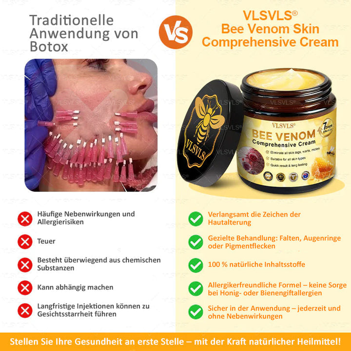 Elegante Tiegel der Damen Anti-Aging Gesichtscreme mit Bienenpeptid. Für jugendliche Hauterneuerung.