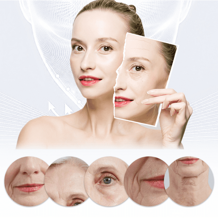 Damen Anti-Aging Gesichtsmaske (Kollagen & Hyaluronsäure) als Teil der täglichen Skincare Routine.