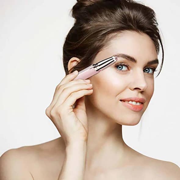 Kompakter Damen Augenbrauen Epilierer mit LED-Beleuchtung. Für eine glatte, makellose Haut und perfektes Augenbrauenstyling.