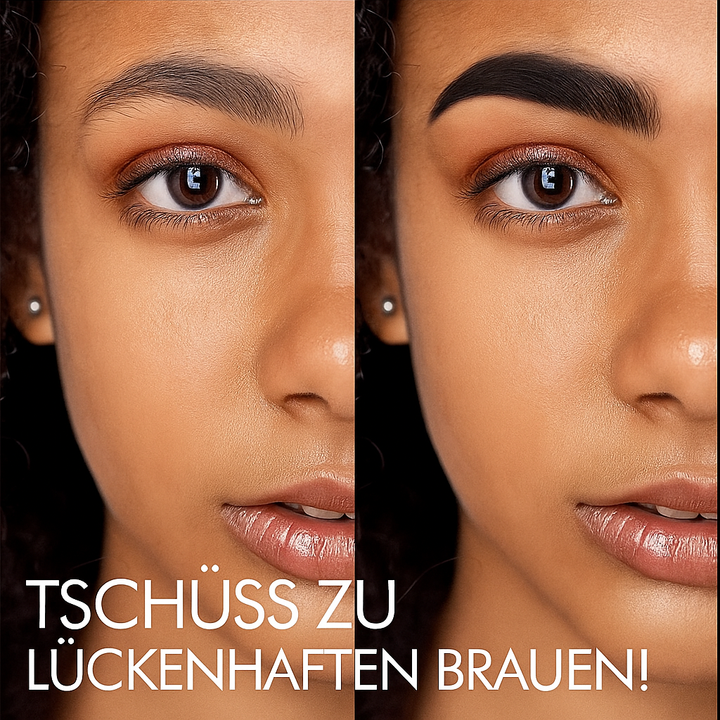 Damen Augenbrauen Kit: Schablone & Stempel für schnelle, perfekte und natürlich aussehende Brauen.