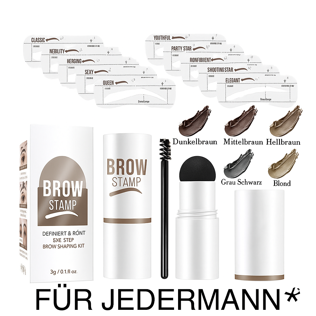 Kreieren Sie ein natürliches Aussehen der Augenbrauen mit dem einfachen Augenbrauen Kit für Damen.
