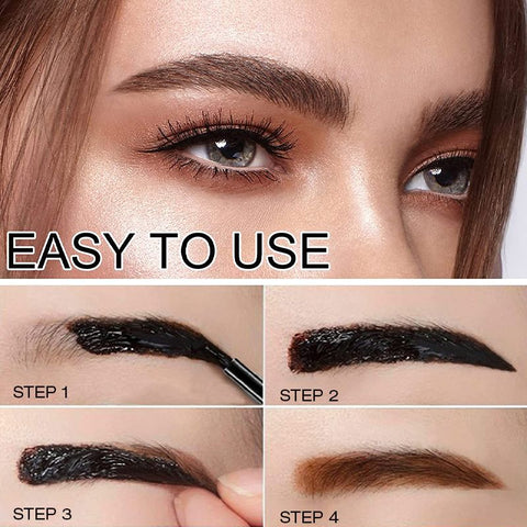 Wasserdichtes Augenbrauengel für Damen, das langanhaltend und wischfest ist. Perfektes Make-up für definierte Brauen.