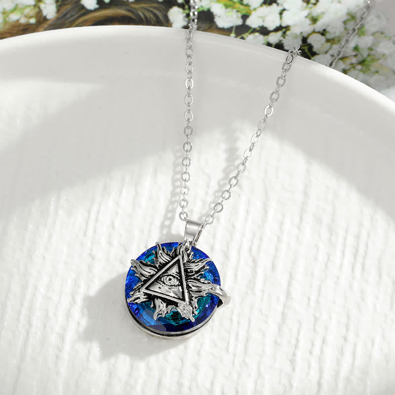 Trendige Damen Statement-Kette "Böser Blick" aus Silber, eleganter Schutz und moderner Stil vereint.