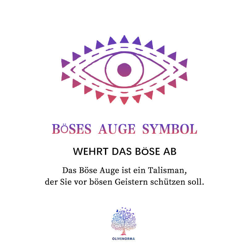 Feminine Damen Halskette "Böser Blick" – spiritueller Schutz, Eleganz, Mystik. Ein tolles Geschenk.