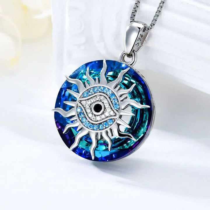 Spirituelle Damen Halskette "Böser Blick", symbolischer Schutzschmuck & Glücksbringer für jede Frau.