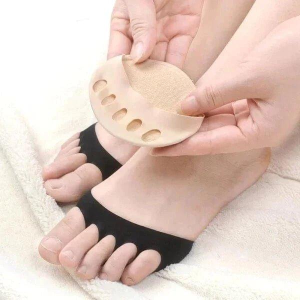 Ergonomische Ballenpolsterung für den Vorderfuß. Reduziert Schmerzen und bietet Komfort in Damenschuhen.