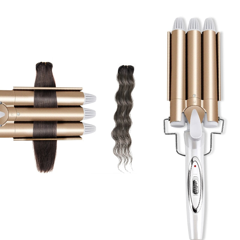 Damen Beach Waver Lockenstab für natürliche, langanhaltende Beach Waves und schnelles Haarstyling.