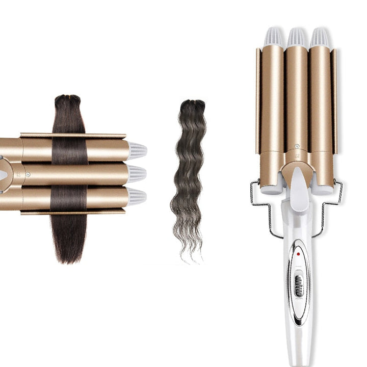 Damen Beach Waver Lockenstab für natürliche, langanhaltende Beach Waves und schnelles Haarstyling.