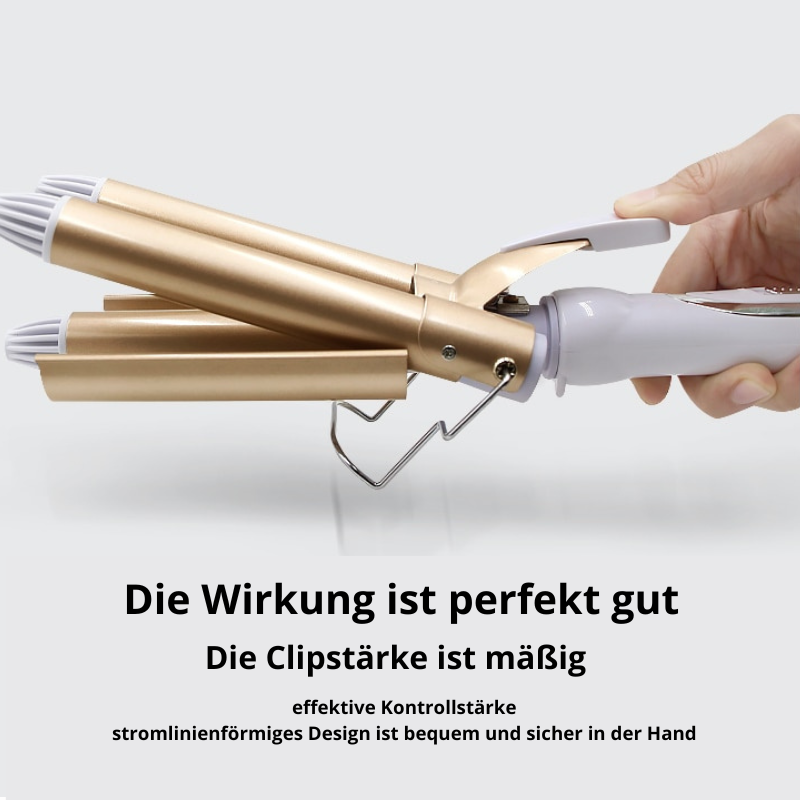 Stylinggerät: Damen Lockenstab für wunderschöne Strandwellen und voluminöses Haar.
