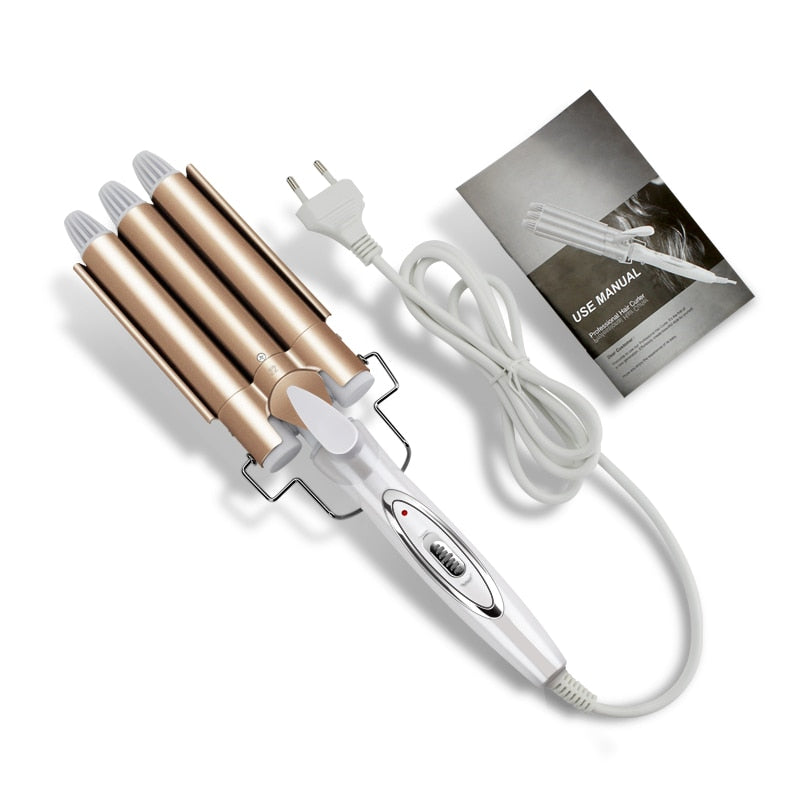 Professioneller Lockenstab für salonreife Beach Waves und schnelles Haarstyling.